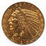 1912 $5 Indian Gold Half Eagle MS-63 NGC