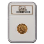 1912 $5 Indian Gold Half Eagle MS-63 NGC