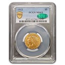 1912 $5 Indian Gold Half Eagle MS-63 PCGS CAC