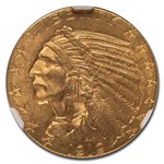 1912 $5 Indian Gold Half Eagle MS-64 NGC