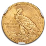 1912 $5 Indian Gold Half Eagle MS-64+ NGC