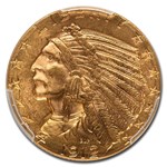 1912 $5 Indian Gold Half Eagle MS-64 PCGS