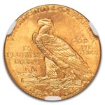 1912 $5 Indian Gold Half Eagle MS-65 NGC
