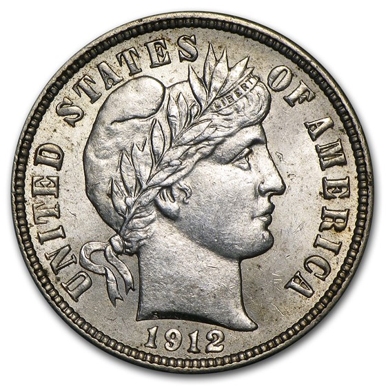 1912 Barber Dime BU 1912 Barber Dime BU