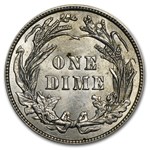 1912 Barber Dime BU