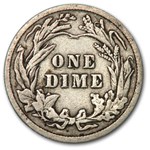 1912 Barber Dime Good/VG