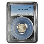 1912 Barber Dime MS-64 PCGS