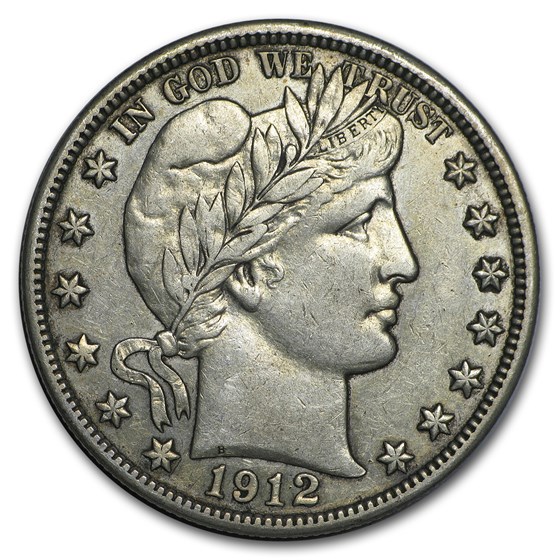 1912 Barber Half Dollar XF 1912 Barber Half Dollar XF