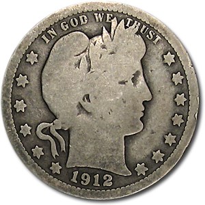 1912 Barber Quarter Good/VG 1912 Barber Quarter Good/VG