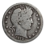 1912 Barber Quarter Good/VG