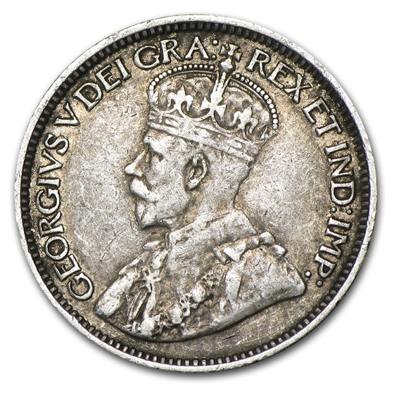 1912 Canada 10 Cents VF .0691 ASW 1912 Canada 10 Cents VF .0691 ASW