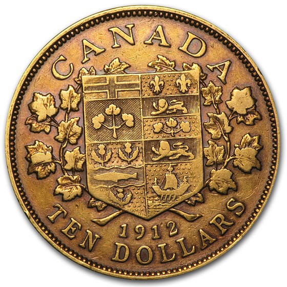 1912 Canada Gold $10 VF 1912 Canada Gold $10 VF