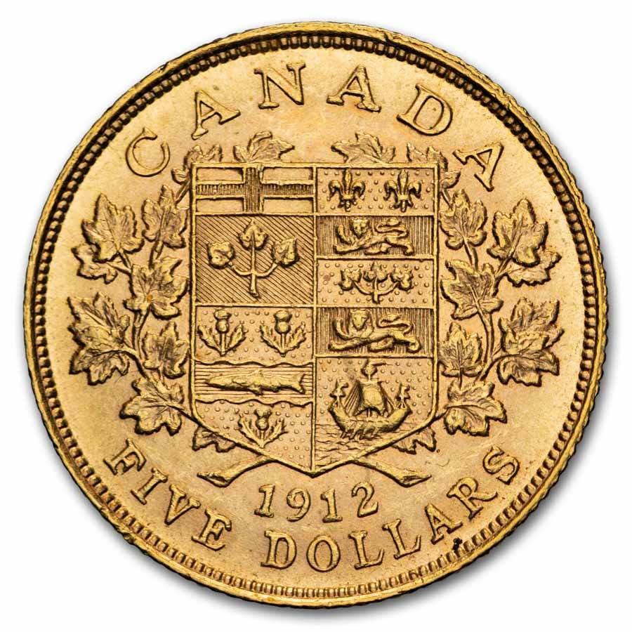 1912 Canada Gold $5 BU
