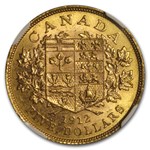 1912 Canada Gold $5 MS-63 NGC