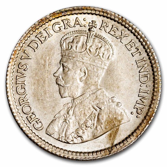 1912 Canada Silver 5 Cents George V BU 1912 Canada Silver 5 Cents George V BU