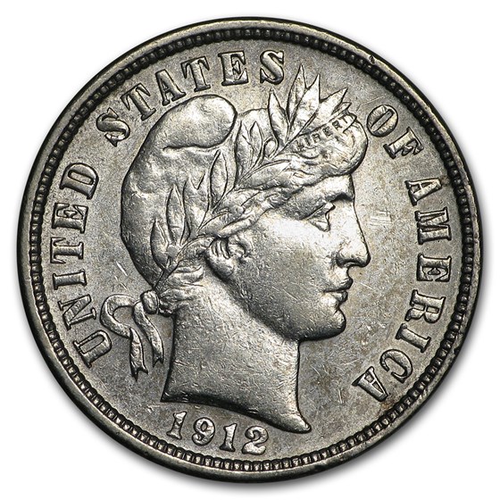 1912-D Barber Dime AU 1912-D Barber Dime AU