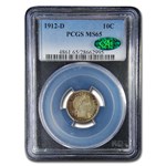 1912-D Barber Dime MS-65 PCGS CAC