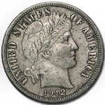 1912-D Barber Dime XF