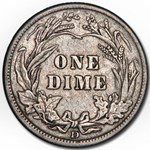 1912-D Barber Dime XF