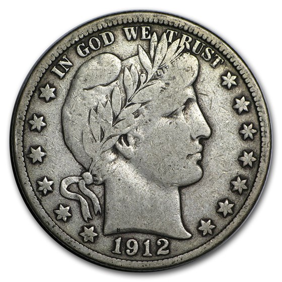 1912-D Barber Half Dollar Fine 1912-D Barber Half Dollar Fine