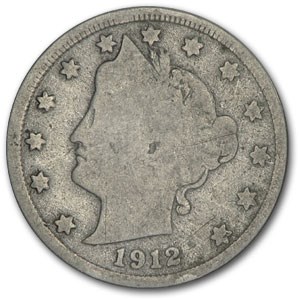 1912-D Liberty Head V Nickel Good+