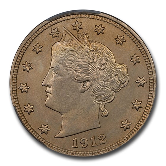 1912-D Liberty Head V Nickel MS-64 CACG 1912-D Liberty Head V Nickel MS-64 CACG