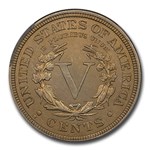 1912-D Liberty Head V Nickel MS-64 CACG