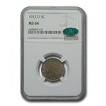 1912-D Liberty Head V Nickel MS-64 NGC CAC