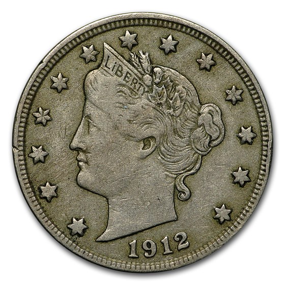 1912-D Liberty Head V Nickel VF 1912-D Liberty Head V Nickel VF