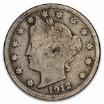 1912-D Liberty Head V Nickels 40-Coin Roll Avg Circ