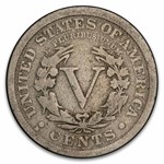 1912-D Liberty Head V Nickels 40-Coin Roll Avg Circ