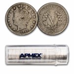 1912-D Liberty Head V Nickels 40-Coin Roll Avg Circ