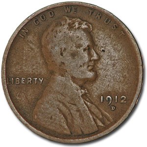 1912-D Lincoln Cent Fine 1912-D Lincoln Cent Fine