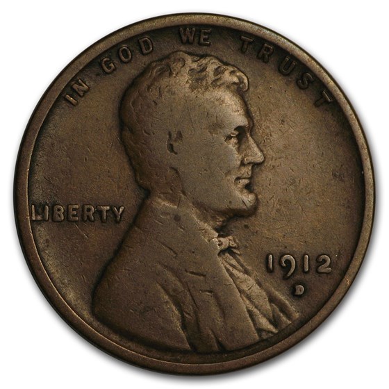 1912-D Lincoln Cent Good/VG