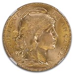 1912 France Gold 20 Francs MS-67+ NGC