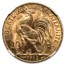 1912 France Gold 20 Francs Rooster MS-67 NGC
