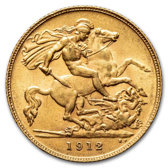 1912 Great Britain Gold Half Sovereign George V BU 1912 Great Britain Gold Half Sovereign George V BU