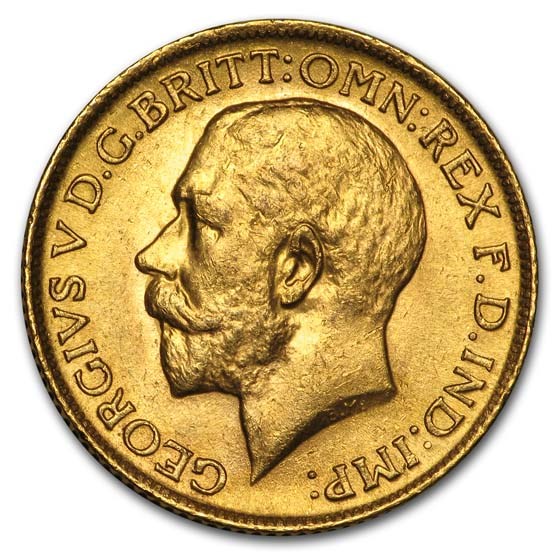 1912 Great Britain Gold Sovereign George V BU