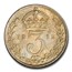 1912 Great Britain Silver 3 Pence MS-65 PCGS