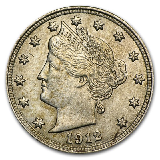 1912 Liberty Head V Nickel MS-60 Details (Cleaned) 1912 Liberty Head V Nickel MS-60 Details (Cleaned)