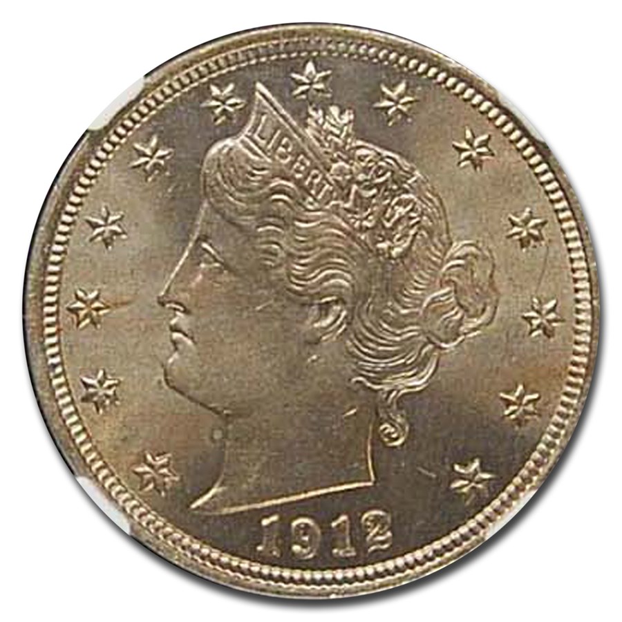 1912 Liberty Head V Nickel MS-64 NGC