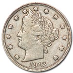 1912 Liberty Head V Nickel VF