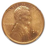 1912 Lincoln Cent MS-66 NGC (Red)