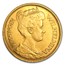 1912 Netherlands Gold 5 Guilders Wilhelmina Avg Circ