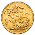 1912-P Australia Gold Sovereign George V BU