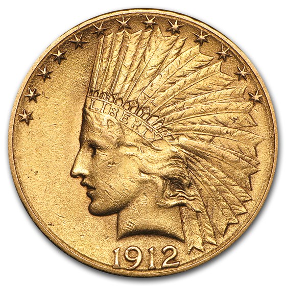 1912-S $10 Indian Gold Eagle AU 1912-S $10 Indian Gold Eagle AU