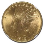 1912-S $10 Indian Gold Eagle MS-63 NGC