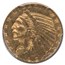1912-S $5 Indian Gold Half Eagle MS-62 PCGS CAC