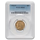 1912-S $5 Indian Gold Half Eagle MS-62 PCGS