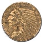1912-S $5 Indian Gold Half Eagle MS-62 PCGS